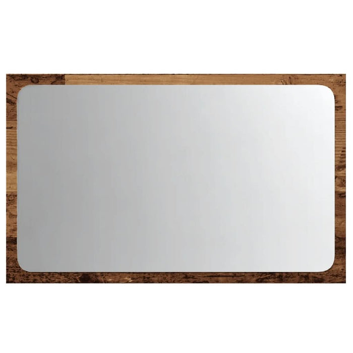 Oglindă de baie cu lumină LED, lemn vechi, 60x8,5x38 cm - WALTI WALTI