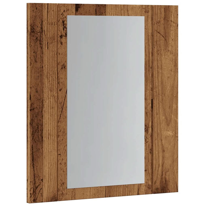 Dulap cu oglindă cu LED de baie, lemn vechi, 40x12x45 cm, lemn - WALTI WALTI