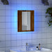 Dulap cu oglindă cu LED de baie, lemn vechi, 40x12x45 cm, lemn - WALTI WALTI