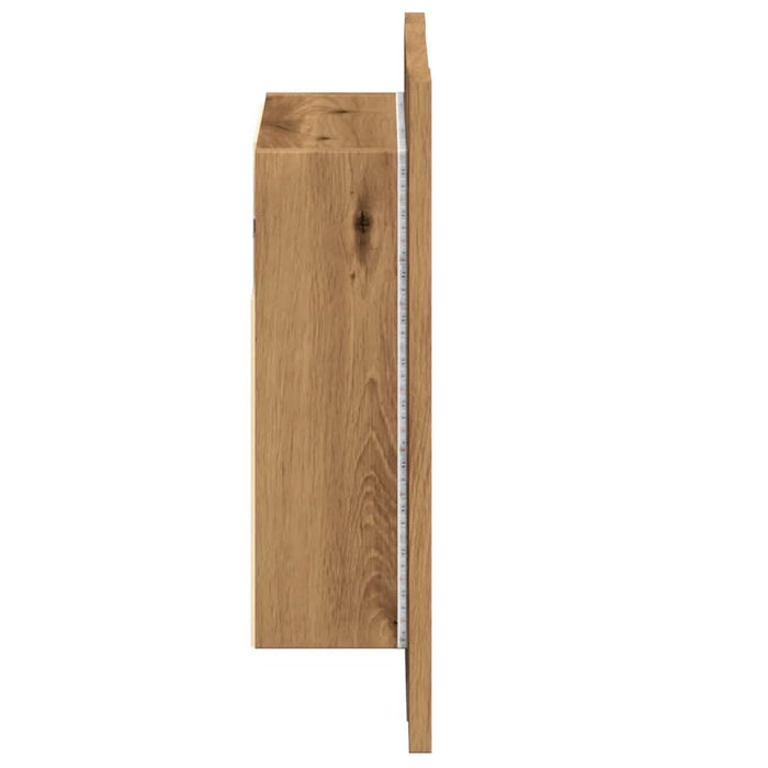 Dulap cu oglindă de baie LED stejar artizanal 40x12x45 cm, lemn - WALTI WALTI