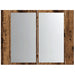 Dulap cu oglindă & LED lemn vechi 60x12x45 cm lemn prelucrat - WALTI WALTI