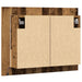Dulap cu oglindă & LED lemn vechi 60x12x45 cm lemn prelucrat - WALTI WALTI