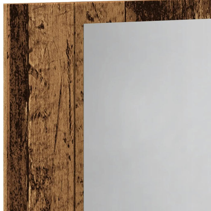 Dulap cu oglindă & LED lemn vechi 60x12x45 cm lemn prelucrat - WALTI WALTI