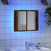 Dulap cu oglindă & LED lemn vechi 60x12x45 cm lemn prelucrat - WALTI WALTI