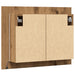 Dulap cu oglindă & LED stejar artizanal 60x12x45 cm lemn - WALTI WALTI