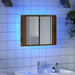 Dulap cu oglindă & LED stejar artizanal 60x12x45 cm lemn - WALTI WALTI