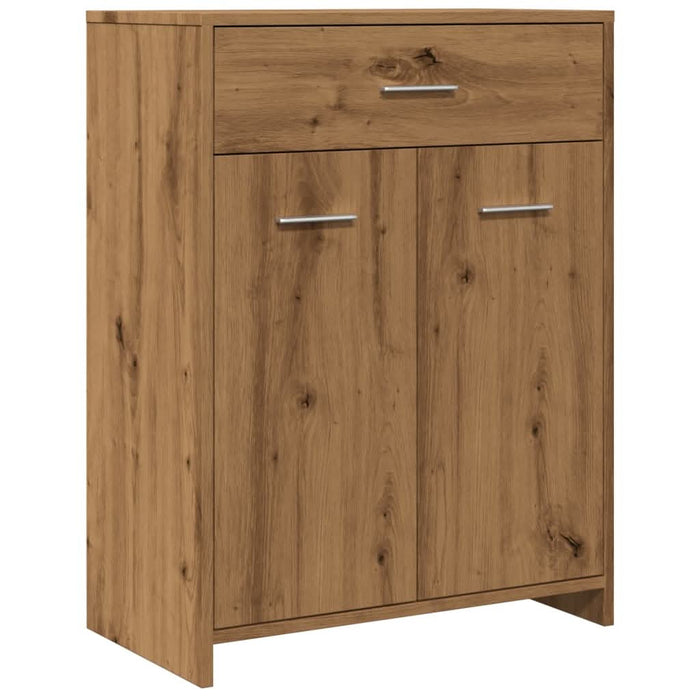 Dulap pentru baie stejar artizanal, 60x33x80 cm, lemn prelucrat - WALTI WALTI