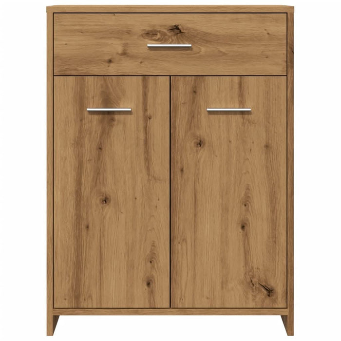 Dulap pentru baie stejar artizanal, 60x33x80 cm, lemn prelucrat - WALTI WALTI