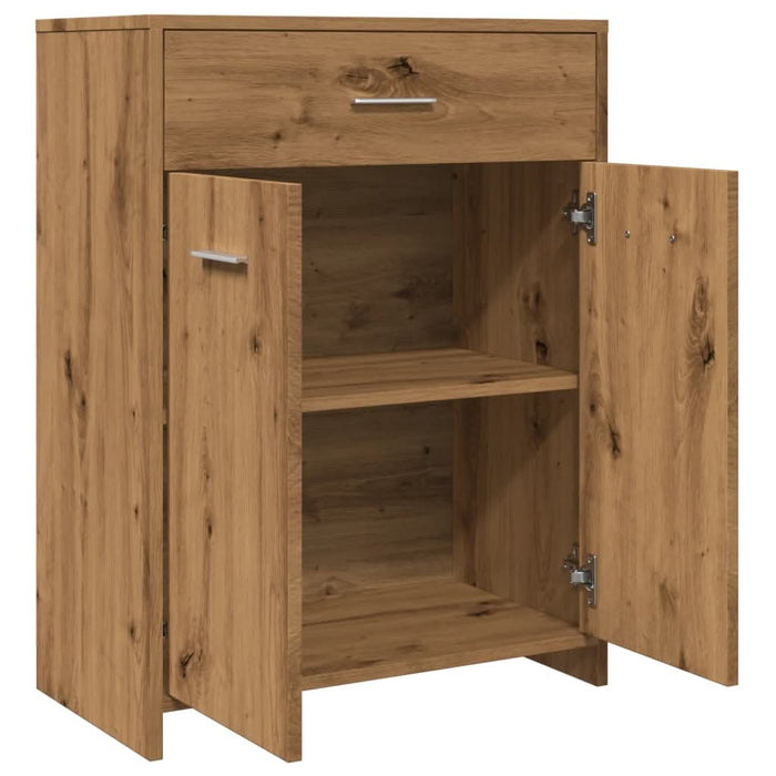 Dulap pentru baie stejar artizanal, 60x33x80 cm, lemn prelucrat - WALTI WALTI