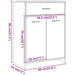 Dulap pentru baie stejar artizanal, 60x33x80 cm, lemn prelucrat - WALTI WALTI