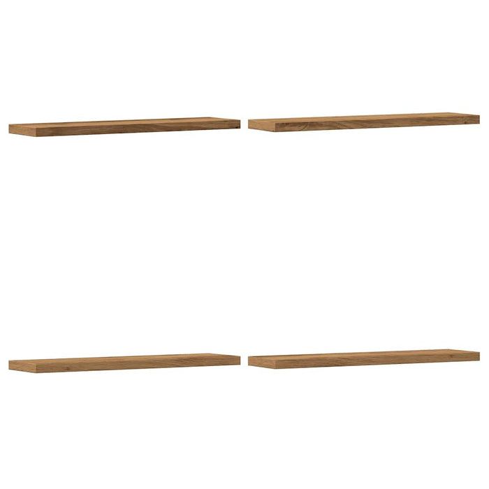 Rafturi de perete, 4 buc., stejar artizanal, 40x10x1,5 cm, lemn - WALTI WALTI