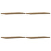 Rafturi de perete, 4 buc., stejar artizanal, 40x20x1,5 cm, lemn - WALTI WALTI