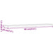 Rafturi perete 4 buc., lemn vechi, 60x20x1,5 cm, lemn prelucrat - WALTI WALTI