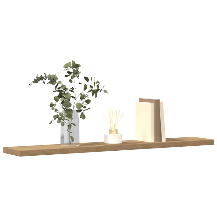 Rafturi de perete, 4 buc., stejar artizanal, 60x20x1,5 cm, lemn - WALTI WALTI