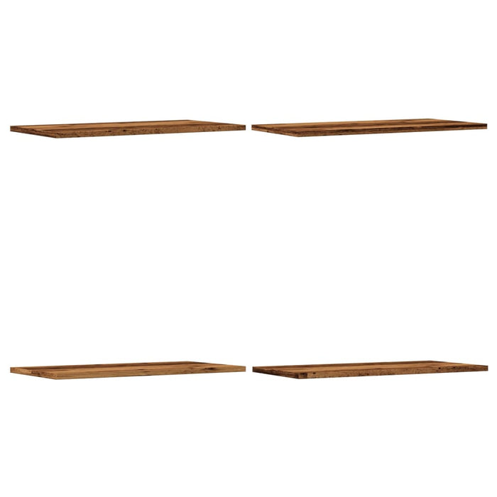 Rafturi perete 4 buc., lemn vechi, 60x30x1,5 cm, lemn prelucrat - WALTI WALTI
