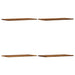 Rafturi perete 4 buc., lemn vechi, 60x30x1,5 cm, lemn prelucrat - WALTI WALTI