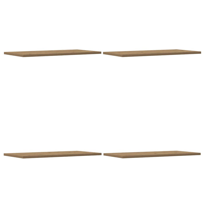 Rafturi de perete, 4 buc., stejar artizanal, 60x30x1,5 cm, lemn - WALTI WALTI