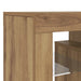 Dulap TV cu LED stejar artizanal 120x36,5x40 cm lemn prelucrat - WALTI WALTI