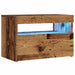 Dulap TV cu lumini LED lemn vechi 60x35x40 cm lemn prelucrat - WALTI WALTI