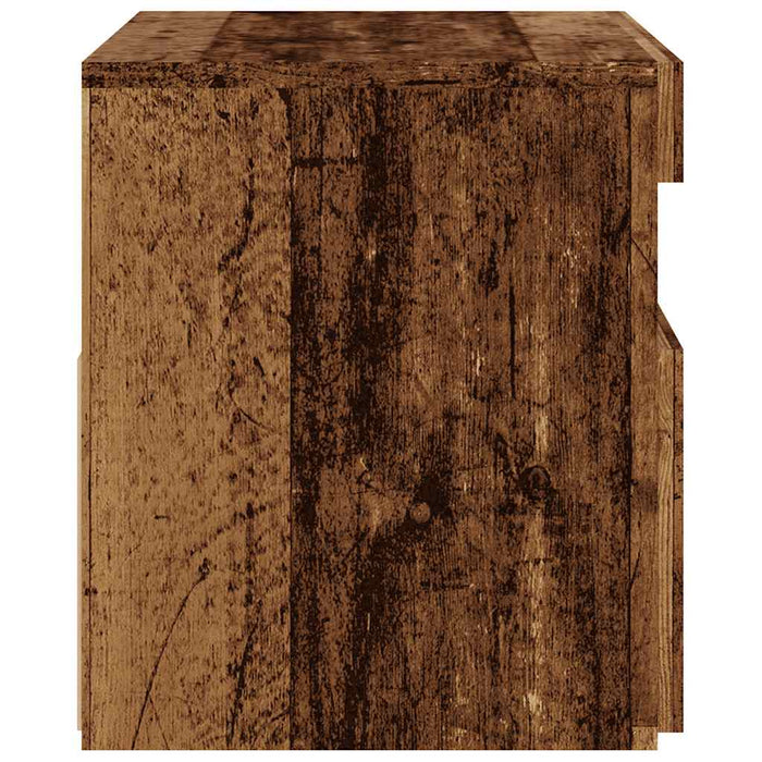 Dulap TV cu lumini LED lemn vechi 60x35x40 cm lemn prelucrat - WALTI WALTI