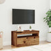 Dulap TV cu lumini LED lemn vechi 75x35x40 cm lemn prelucrat - WALTI WALTI