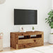 Dulap TV cu lumini LED lemn vechi 90x35x40 cm lemn prelucrat - WALTI WALTI