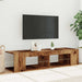Dulap TV cu lumini LED lemn vechi 135x39x30 cm lemn prelucrat - WALTI WALTI