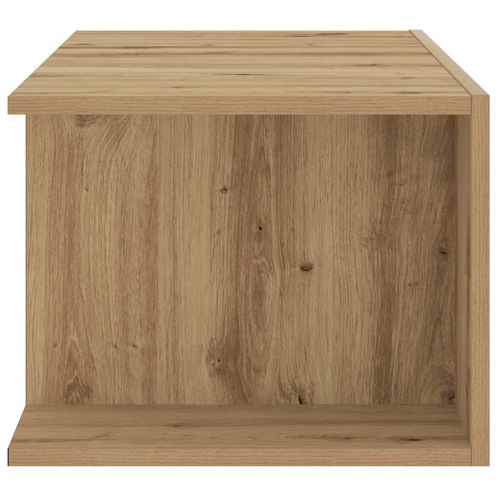 Dulap TV cu LED stejar artizanal 90x39x30 cm lemn prelucrat - WALTI WALTI