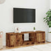Dulap TV cu lumini LED lemn vechi 120x30x36 cm lemn prelucrat - WALTI WALTI