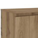 Dulap TV cu LED stejar artizanal 120x30x36cm lemn prelucrat - WALTI WALTI
