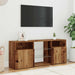 Dulap TV cu lumini LED lemn vechi 120x30x50 cm lemn prelucrat - WALTI WALTI