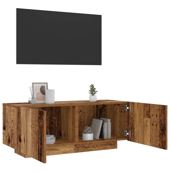Dulap TV, lemn vechi, 100x35x40 cm, lemn prelucrat - WALTI WALTI