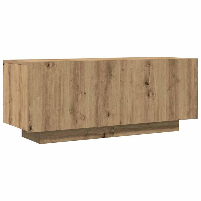 Dulap TV, stejar artizanal, 100x35x40 cm, lemn prelucrat - WALTI WALTI