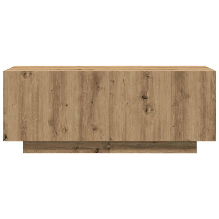 Dulap TV, stejar artizanal, 100x35x40 cm, lemn prelucrat - WALTI WALTI