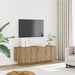 Dulap TV, stejar artizanal, 100x35x40 cm, lemn prelucrat - WALTI WALTI