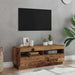 Dulap TV cu lumini LED lemn vechi 100x35x40 cm lemn prelucrat - WALTI WALTI