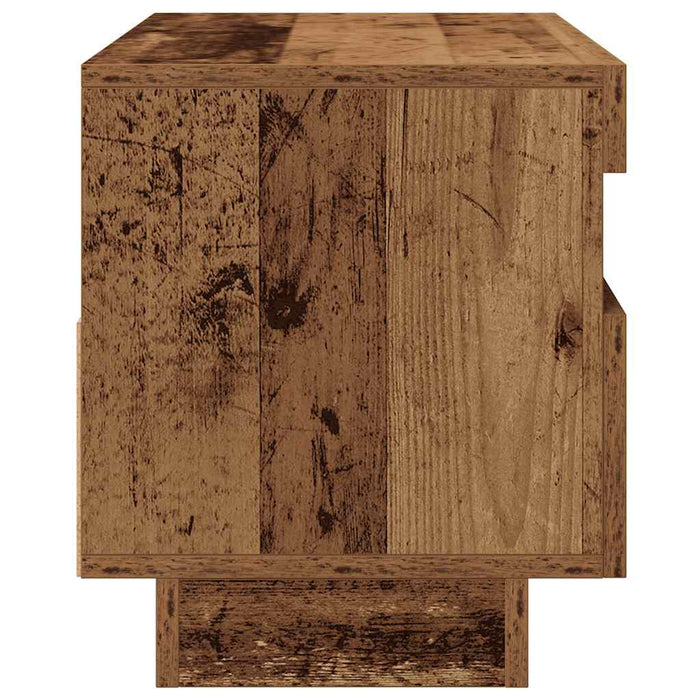 Dulap TV cu lumini LED lemn vechi 80x35x40 cm lemn prelucrat - WALTI WALTI