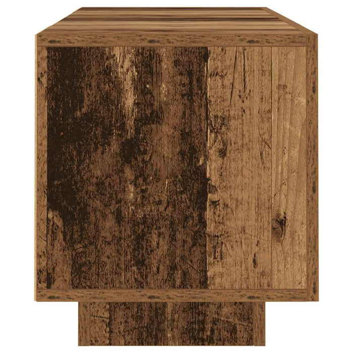 Dulap TV cu lumini LED lemn vechi 160x35x40 cm lemn prelucrat - WALTI WALTI