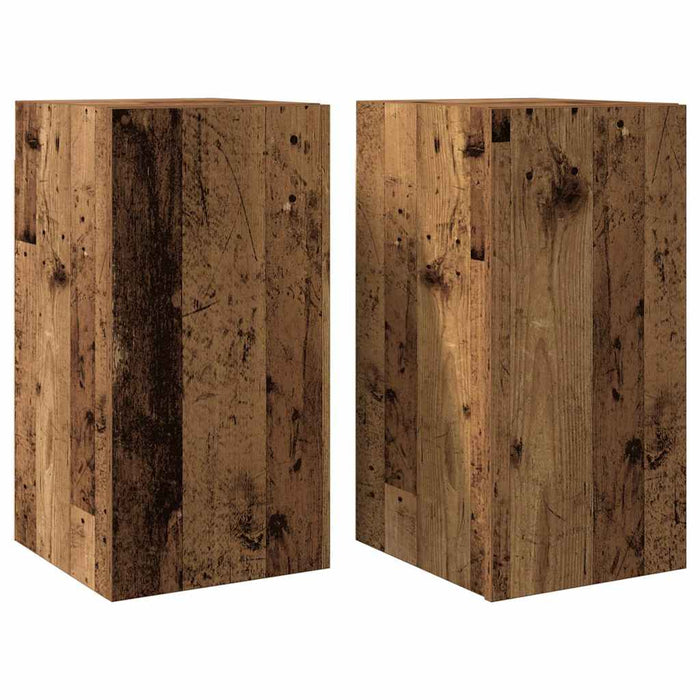Dulapuri TV 2 buc., lemn vechi, 30,5x30x60 cm, lemn prelucrat WALTI