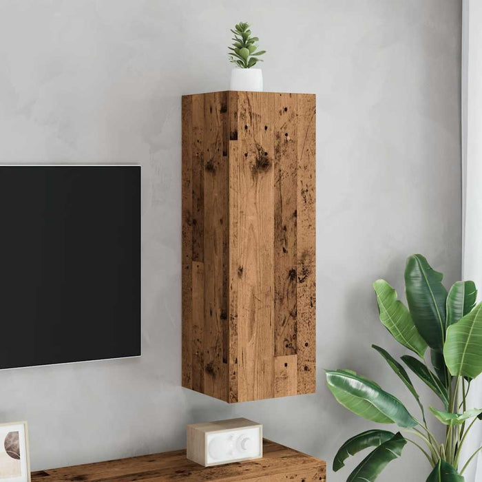 Dulap TV, lemn vechi, 30,5x30x90 cm, lemn prelucrat - WALTI WALTI