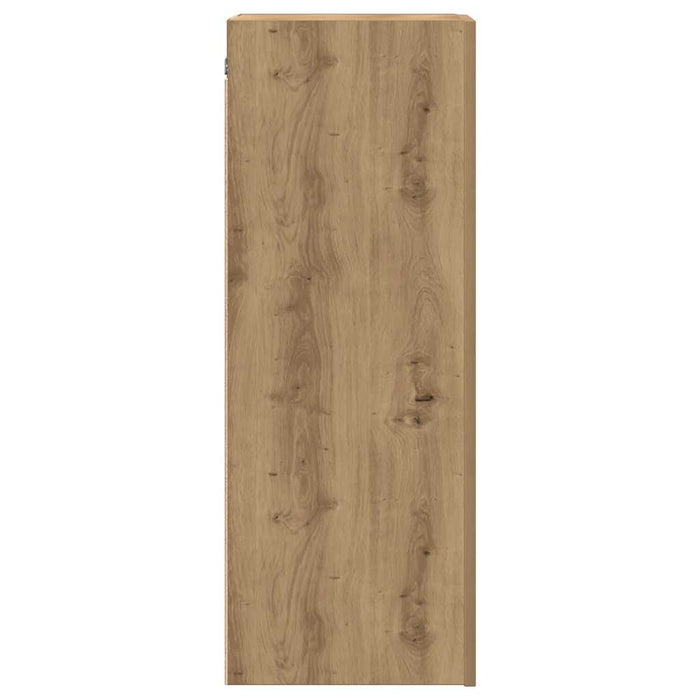 Dulap TV, stejar artizanal, 30,5x30x90 cm, lemn prelucrat - WALTI WALTI