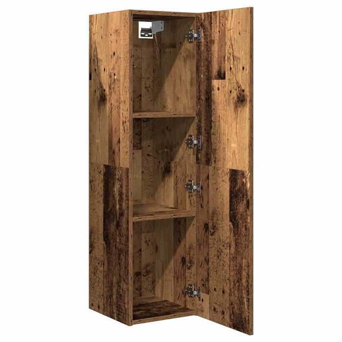 Dulap TV, lemn vechi, 30,5x30x110 cm, lemn prelucrat - WALTI WALTI