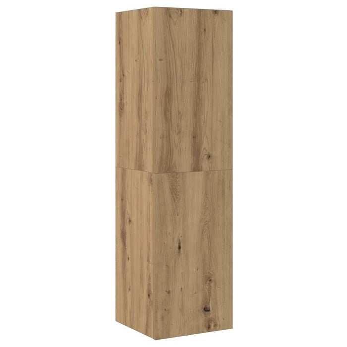 Dulap TV, stejar artizanal, 30,5x30x110 cm, lemn prelucrat - WALTI WALTI