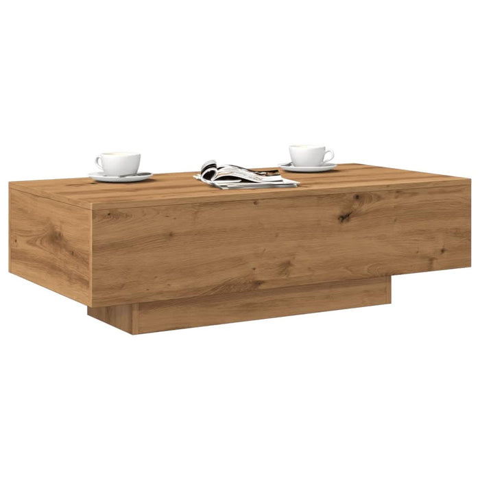 Măsuță cafea, stejar artizanal, 100x49,5x31 cm, lemn prelucrat - WALTI WALTI