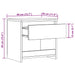Noptiera Artisan Stejar 40x30x39 cm Lemn prelucrat - WALTI WALTI