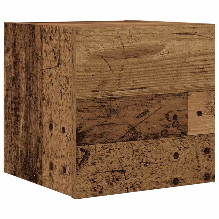 Dulap TV montaj pe perete, lemn vechi, 30,5x30x30 cm - WALTI WALTI