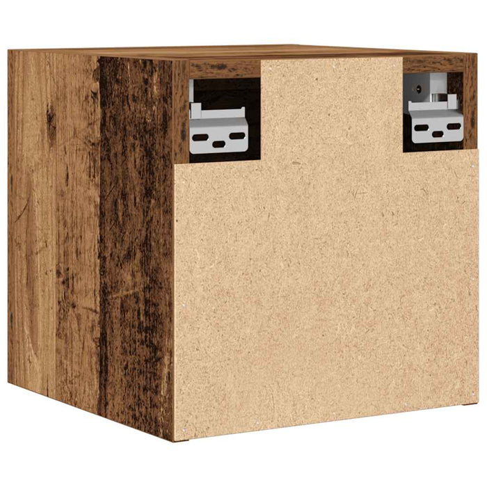 Dulap TV montaj pe perete, lemn vechi, 30,5x30x30 cm - WALTI WALTI