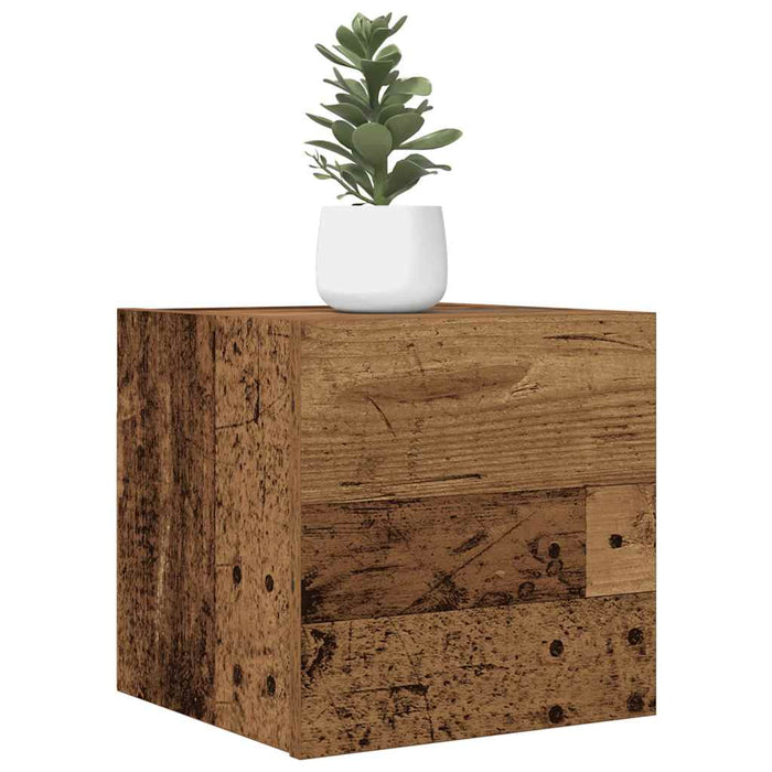 Dulap TV montaj pe perete, lemn vechi, 30,5x30x30 cm - WALTI WALTI