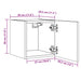Dulap TV montaj pe perete, stejar artizanal, 30,5x30x30 cm - WALTI WALTI