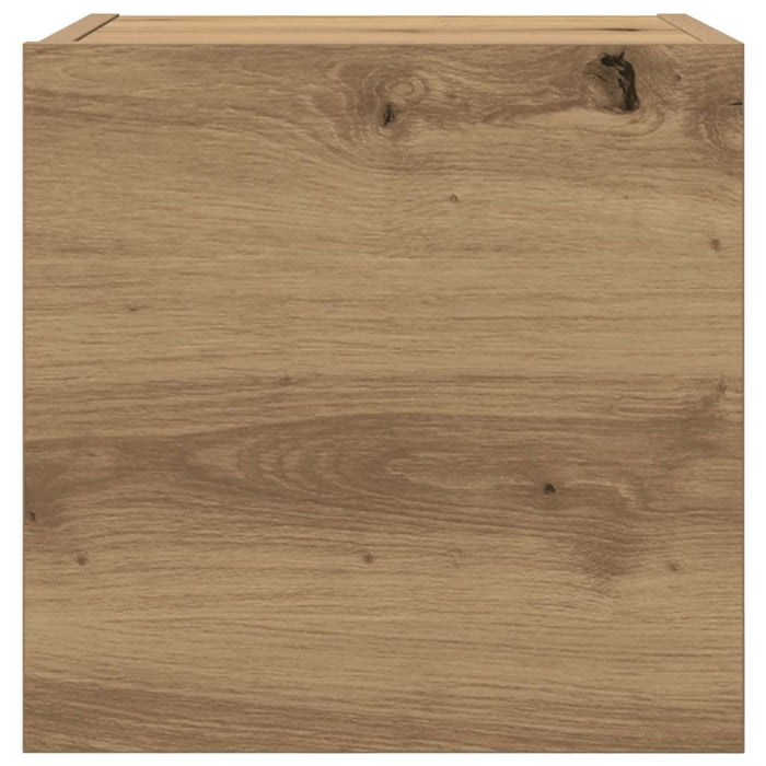 Dulapuri TV montaj perete 2 buc. stejar artizanal 30,5x30x30 cm - WALTI WALTI
